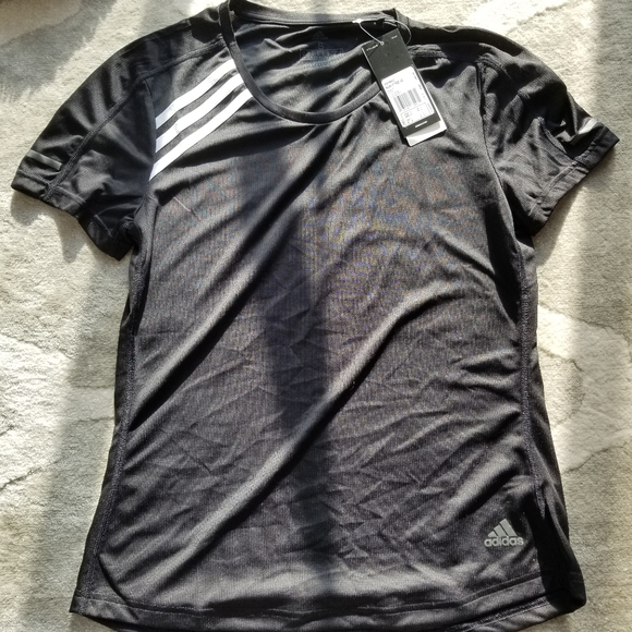 Adidas 3 stripes run workout Tee - Picture 3 of 5
